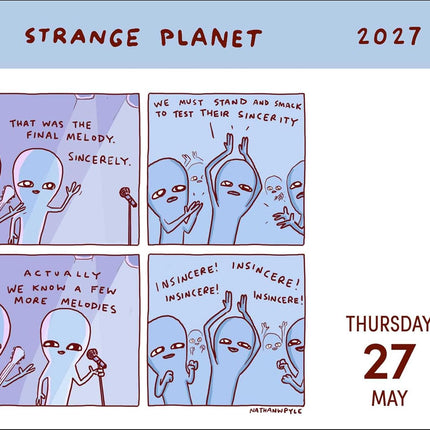 Strange Planet 2027 Day-to-Day Calendar: I Found This It's Vibrating