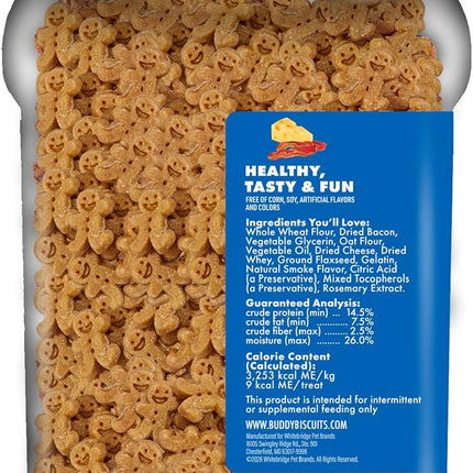 Buddy Softies Soft & Chewy Dog Treats, Bacon & Cheese, 20 oz. Jar