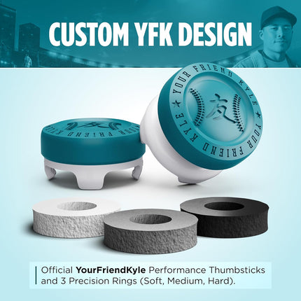 YFK Precision Sports Baseball Kit for PS4 and PS5 Controllers | Blue and White