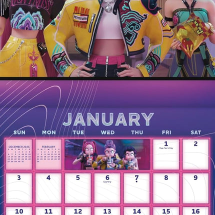 2027 Kpop Demon Hunters Mini Calendar