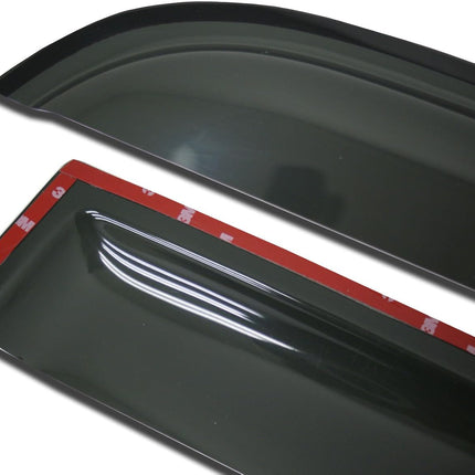 Tuningpros WV-031 Outside Mount Window Visor Deflector Rain Guard Dark Smoke 2-pc Set, Compatible with 1995-2005 Chevrolet Cavalier Coupe