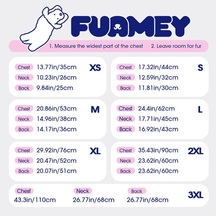 FUAMEY Dog Coat for Medium Dogs,Waterproof Dog Winter Jacket with Harness Built in Puppy Cold Weather Coats Reflective Pet Vest with Zipper Warm Fleece Dogs Snowsuit Windproof Blue M