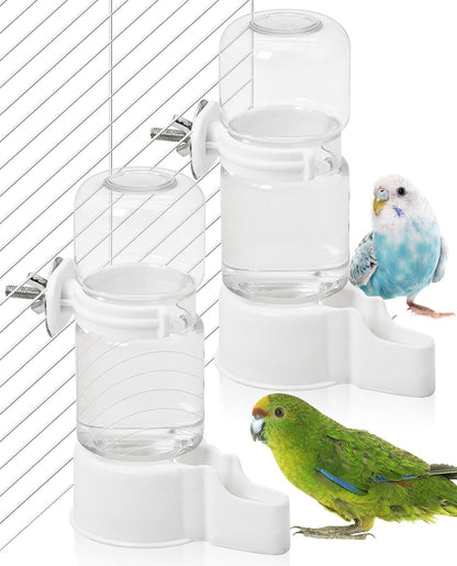 Automatic Bird Water Dispenser, 2-Pack Cage Water Feeder