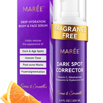 MAREE Dark Spot Remover for Face and Body – Dark Spot Corrector Serum – Hyperpigmentation, Melasma, Sun & Age Spots – Black & Brown Spot Remover for Women – Crema para Manchas Oscuras en la Cara