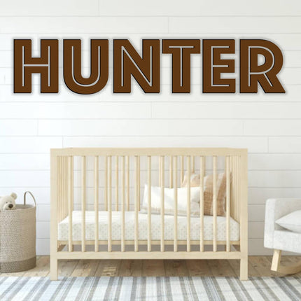 Personalized Wooden Baby Name Sign - Custom Name Wall Decor for Nursery - Boy & Girl Name Signs - Baby Announcement Sign - Wooden Custom Name Signs for Wall - Ideal Nursery Name Signs