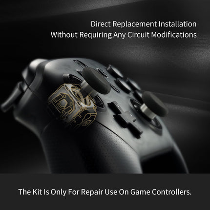 TMR Magnetic Joystick Replacement Kit for PS4 DualShock Controller,Anti-Drift Electromagnetic Stick Repair Module with Thumbstick Caps, Soldering Required