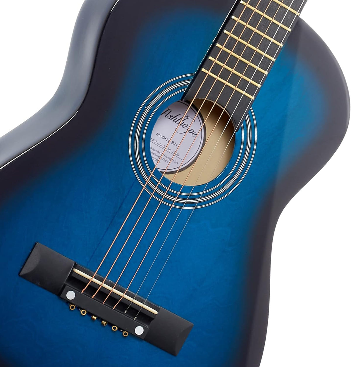 30-inch Beginner Acoustic Guitar Package (Blue) - photo 2