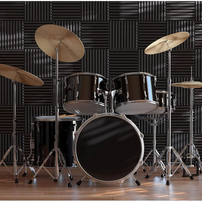 12 Pack Acoustic Foam Panels, 1" X 12" X 12" Sound Proof