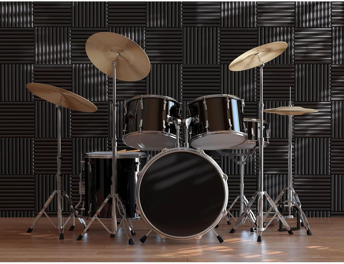 12 Pack Acoustic Foam Panels, 1" X 12" X 12" Sound Proof - photo 2