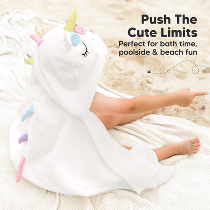 Organic Baby Towel with Hood for Girls, Boys, Soft (Uria)