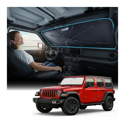 2026 Windshield Sun Shade Umbrella [Vinyl Coating Heat Shield]