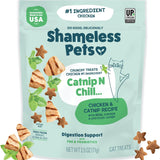 Crunchy Cat Snacks & Treats – Healthy Cat Treats for Indoor Cats & Kittens with Catnip, Real Chicken & Digestive Support, Catnip N Chill (2.5 oz)