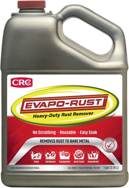 Heavy Duty Rust Remover – 128 oz. for Metal Parts, Tools, Cookware & Antiques