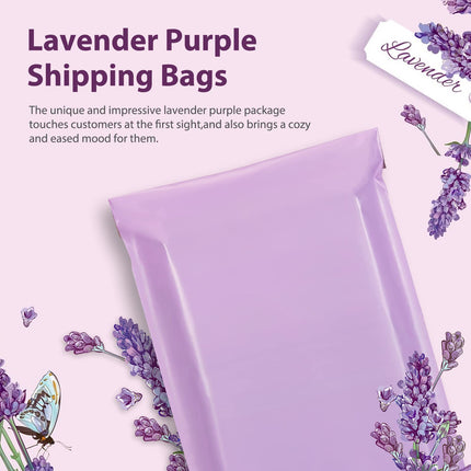 Bolsas de envío Poly Mailers 10x13 Inch 50 Pcs, para ropa, morado