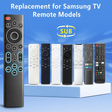 Backlit Replacement Remote for Samsung Smart TV, Compatible with Smart Frame & QLED Curved TVs