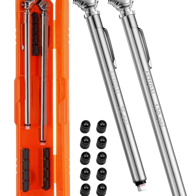 Pencil Tire Pressure Gauge 2 Pack (10-75PSI