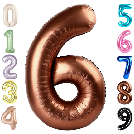 Number Balloons 5 Balloon Blue Birthday Decorations for Men Party, 40 Inch