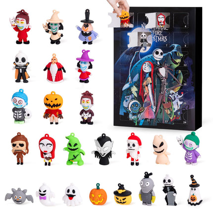 Nightmare Be Christmas Advent Calendar,Halloween Advent Calendar 2026,with 24 Collectible Ornament for Kids Adult Boys Girl,Halloween Countdown Calendar,Halloween Gifts