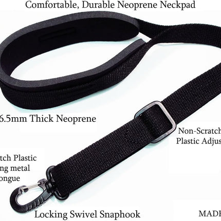 Legacystraps Purple Neoprene padded Saxophone strap in 22 colors, locking swivel snaphook for Alto Tenor or Soprano Sax Model SSXW