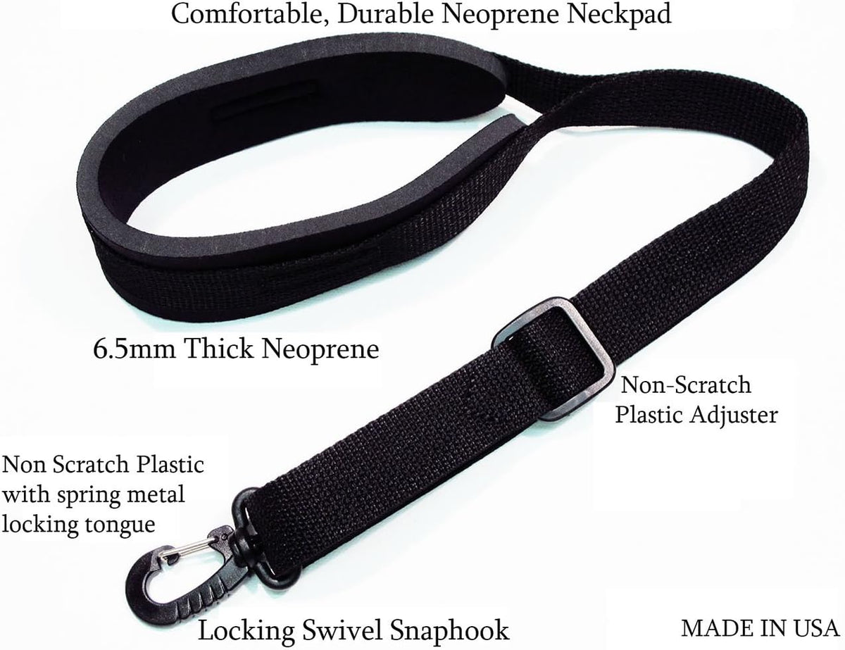 Purple Neoprene Padded Saxophone Strap with Locking Swivel Snaphook - photo 3