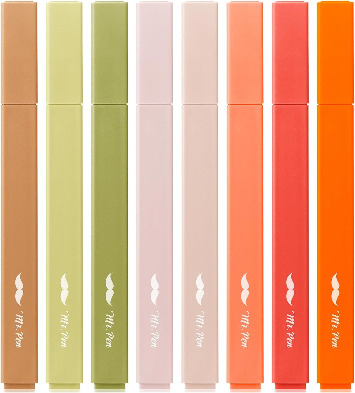 Aesthetic Highlighters, 8 Pack, Chisel Tip, Autumn Earth, Cute Highlighters Assorted Colors, Back to School Supplies