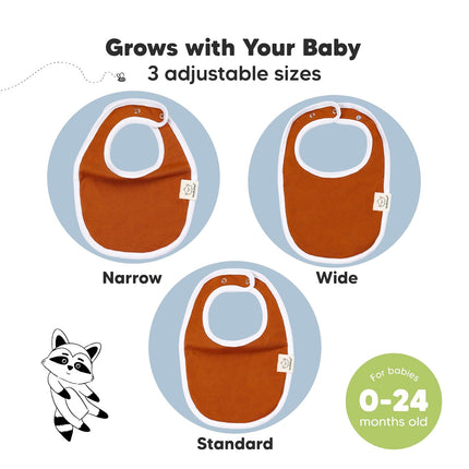 8-Pack Organic Baby Bibs for Boys, Girls - Soft Cotton Drooling and Teething Bibs for Baby Girl & Boy, Extra Absorbent, Easy To Clean & Put On for Toddler, Newborn, Infant 0-24 Months (Basics)