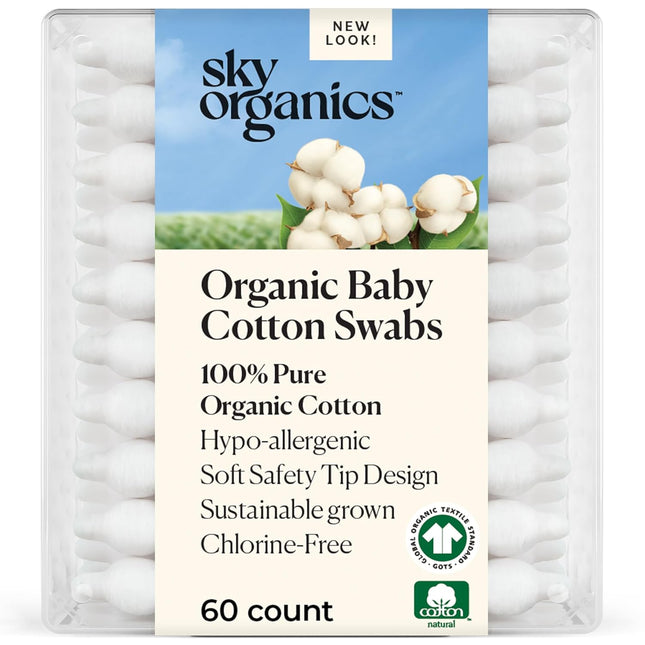 Organic Baby Cotton Swabs