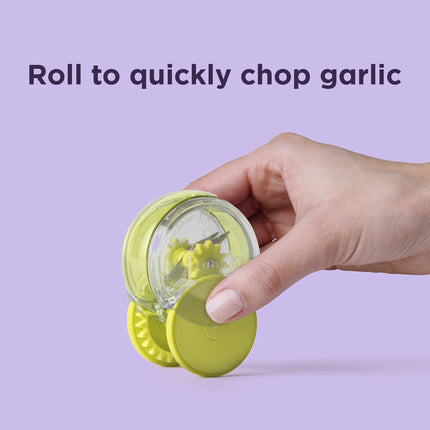 GarlicZoom Garlic Chopper Mincer Stainless Steel Blade Green