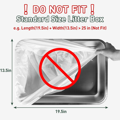 40 Count Cat Litter Box Liners for Automatic Cat Litter Box and Litter Box Robot 4/5, Heavy-Duty, Extra - photo 4