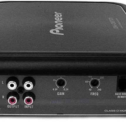 Pioneer GM-D8601 Class D Mono Amplifier with Wired Bass Boost Remote