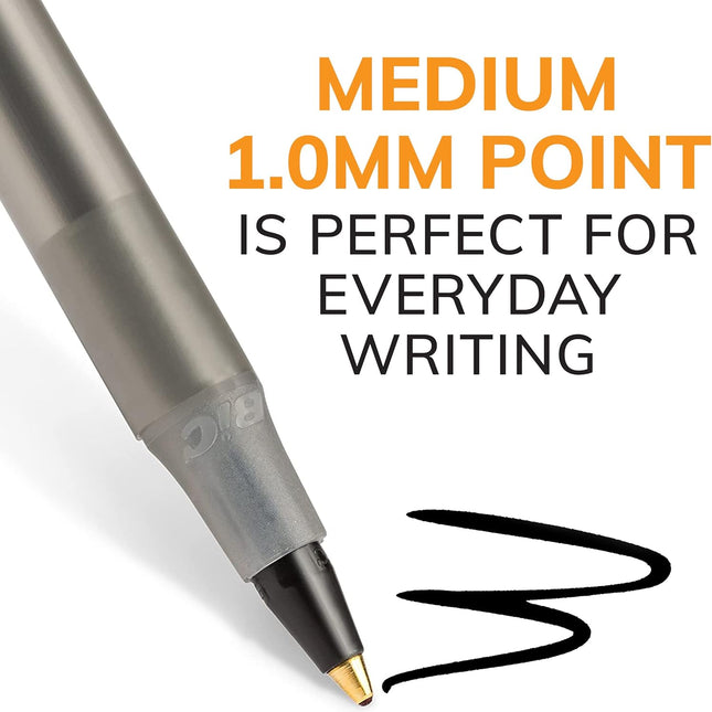 Black Ballpoint Pens, Medium Point (1.0mm)
