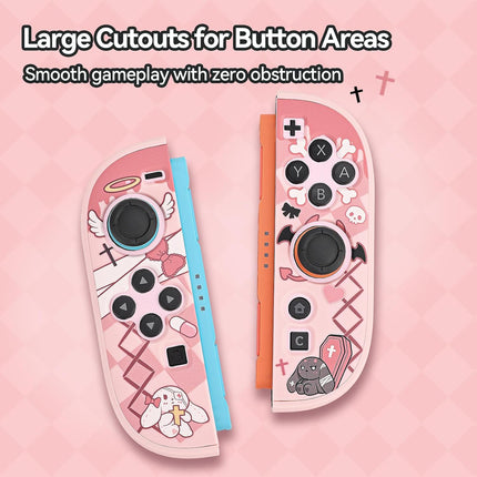 GeekShare Slim Protective Case Compatible with Switch 2 (2025), Anti-Scratche and Shock-Absorption Dockable Hard Shell for Switch 2 Game Console - Gothic Bunny