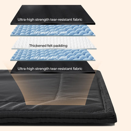 Chew Proof Indestructible Dog Crate Pad,Medium (22"x35")