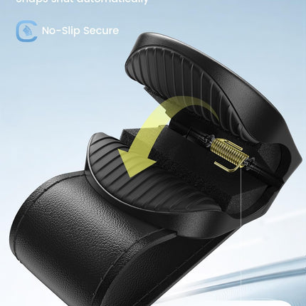 Lamicall Sunglass Holder for Car Visor - [1s One-Hand Access] [Never Fall Secure] Car Sunglass Holder, Anti-Scratch Glasses Visor Clip for All Cars, Non-Slip Car Accessories for Men & Women