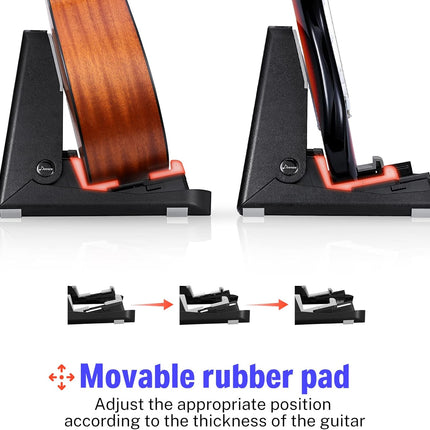 Donner Folding Guitar Stand A-frame, Acoustic Electric Guitar Stands Floor for Mandolin, Banjo, Ukulele, DS-2 (2 packs)