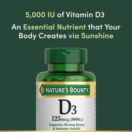 Nature's Bounty Vitamin D3 immune support