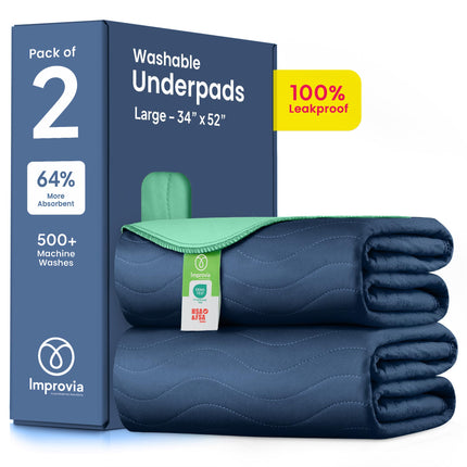 Washable Underpads, Heavy Absorbency Reusable Incontinence Pads