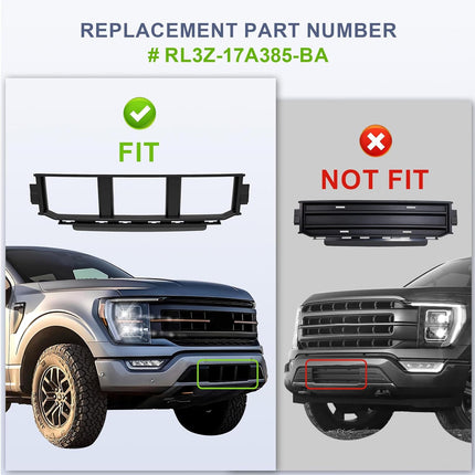 License Plate Bracket for 2024 2025 Ford F-150 Accessories, Front Bumper Mount Frame Holder No-Drill fits 2.7L 3.0L 3.5L RL3Z-17A385-BA