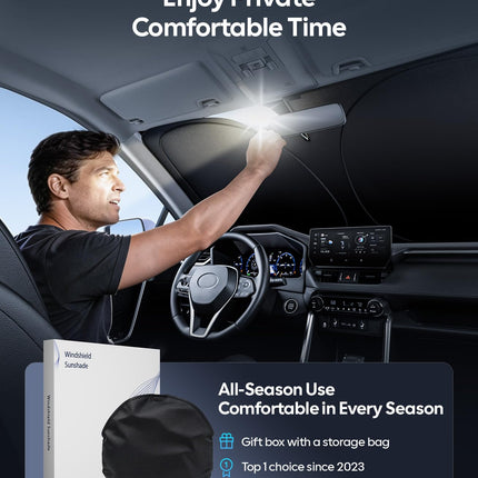 for Tesla Model Y/YL 2020-2026 Windshield Sunshade - photo 6