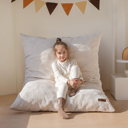 3 in 1 Kids Bean Bag Chair, Comfy Floor Sofa with Removed Cover