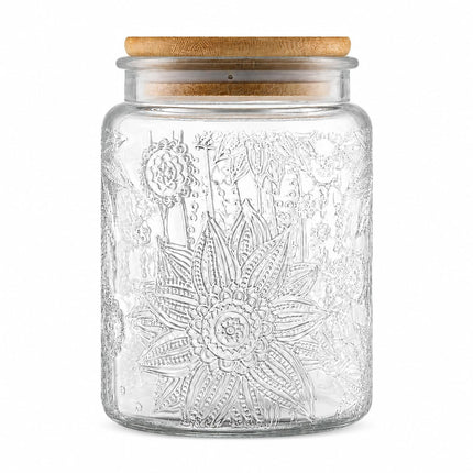 Vintage Glass Jar with Lid, 23.7oz Coffee Canister