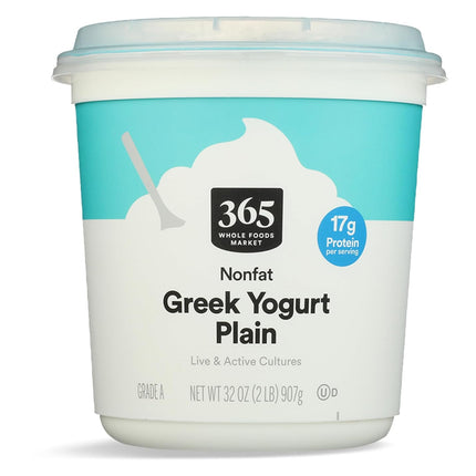 365 By Whole Foods Market, Greek Yogurt, Plain Nonfat, 32 Ounce
