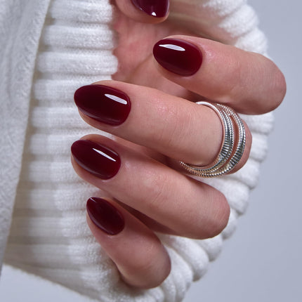 Extra Short Almond Press On Nails, Blush Veil Nude Pink, Soft Gel