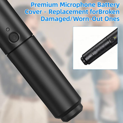 2PCS Battery Cover Replacement for Shure BLX288/PG58,SM58,Beta58A Wireless Microphone,Precision Fit,Easy Install to Fix Broken Microphone Transmitter Cover (BLX288/PG58,SM58,Beta58A)