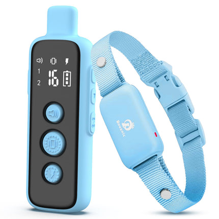 Shock Collar for Dogs - Waterproof Rechargeable Dog Electric Training Collar with Remote for Small Medium Large Dogs with Beep, Vibration, Safe Shock Modes (8-120 Lbs) (Grey)