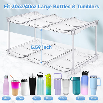 Stackable Water Bottle Organizer for 40 oz Tumbler