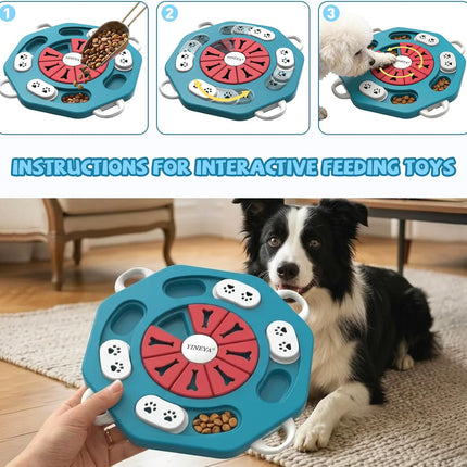 YINEYA Dog Puzzle Toy, Enrichment Toys for Dogs Training IQ & Treat Brain Games, Dog Toys to Keep Them Busy, Mental Stimulation for Dogs, Puppy Toy for Treat Dispensing, Puzzle for Small, Medium, Cats