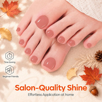 Nail Strengthener and Growth, Fall Rose Brown Nail Polish Care