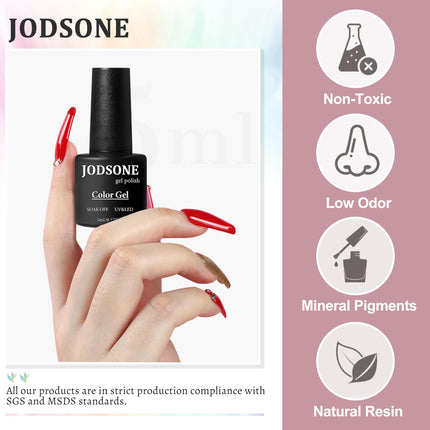 36 PCS Gel Nail Polish Set-32 Colors Gel Polish Kit Base Coat Glossy Matte and Glitter Top Coat Nail - photo 6