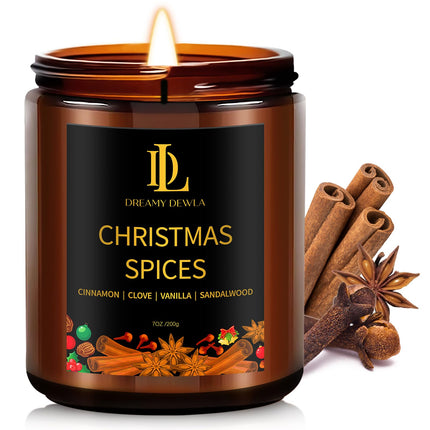 Fall Candles Set for Home Scented, 4 Pack 28oz, Soy Wax